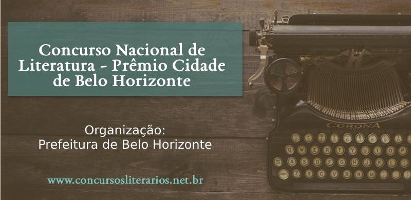 Concurso Nacional de Literatura - Prêmio Cidade de Belo Horizonte