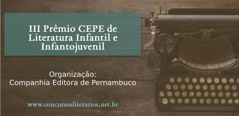 III Prêmio CEPE de Literatura Infantil e Infantojuvenil