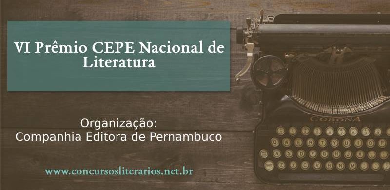 VI Prêmio CEPE Nacional de Literatura